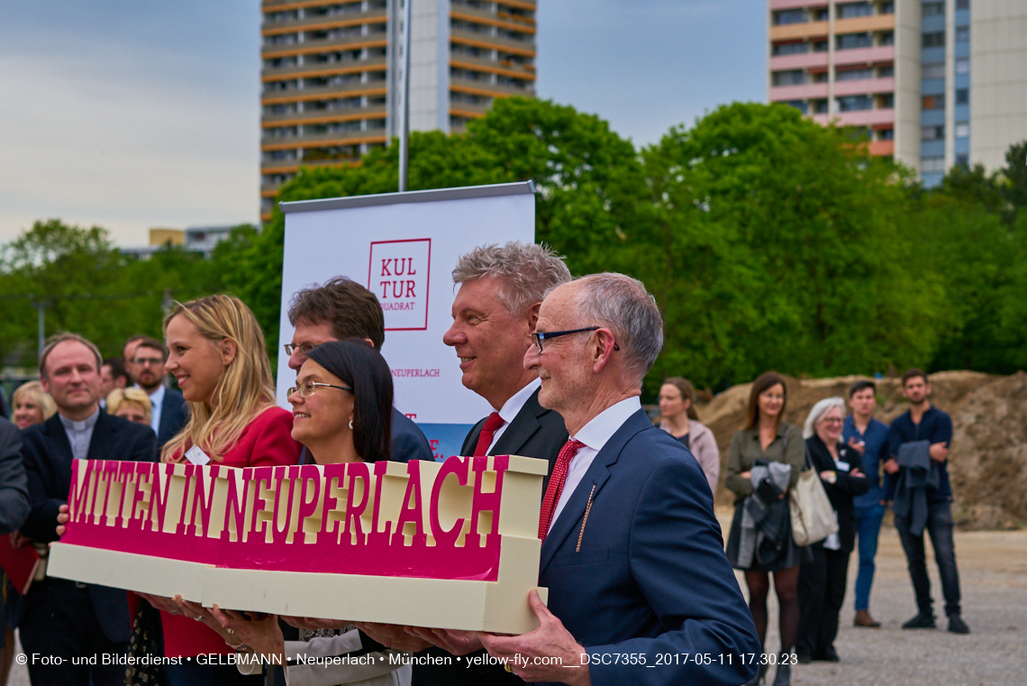 11. Mai 2017 - Grundsteinlegung für die LOGE und dem Kulturquadrat in Neuperlach